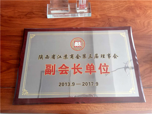 陜西省江蘇商會第三屆理事會副會長單位
